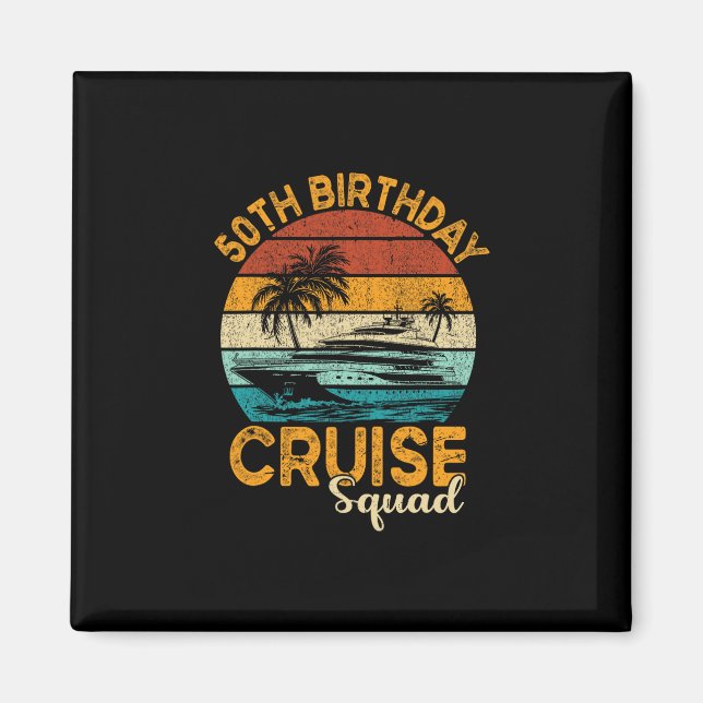 Aimant Cadeaux de l'équipe de croisière pour les 50 ans 2 (Devant)