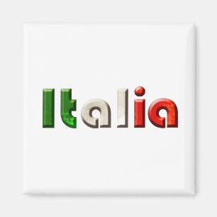 Aimant Cadeaux de logo Italia pour Italiens et Italiens a