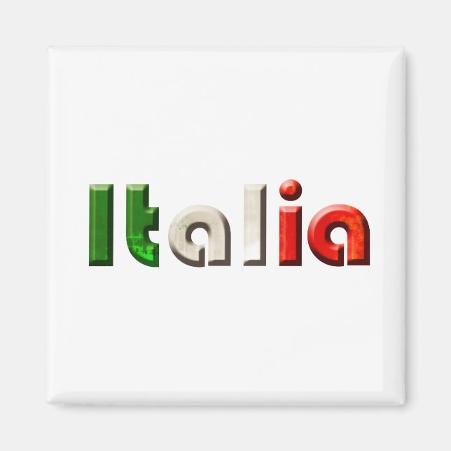 Aimant Cadeaux de logo Italia pour Italiens et Italiens a (Devant)