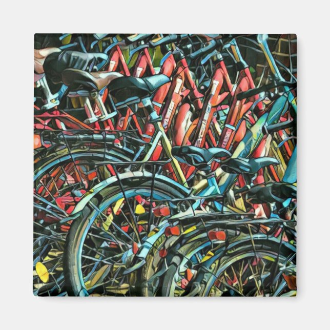 Aimant Cadeaux de luxe pour cyclistes (Devant)