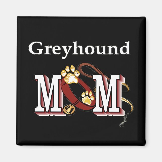 Aimant Cadeaux de maman Greyhound (Devant)