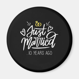 Aimant Cadeaux de mariage   10e anniversaire de mariage