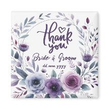 Cadeaux de mariage Remerciement avec cadre floral 