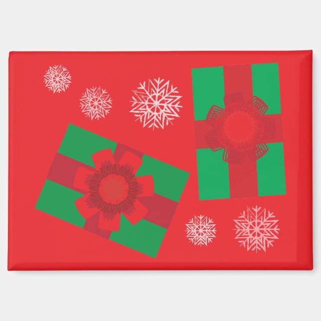Aimant Cadeaux de Noël (Recto)