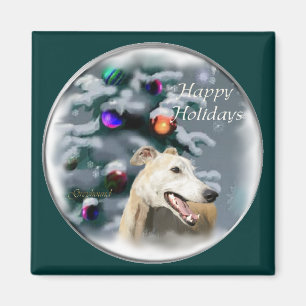 Aimant Cadeaux de Noël Greyhound