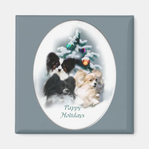 Aimant Cadeaux de Noël Papillon