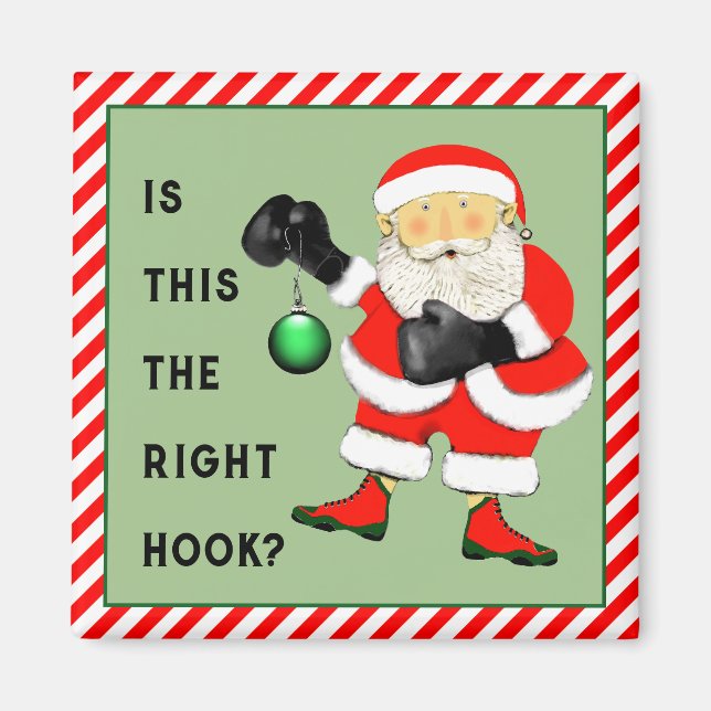 Aimant Cadeaux de Noël pour la boxe (Devant)