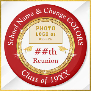 Aimant Cadeaux de réunion de classe peu coûteux, rouge, b