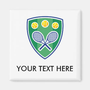 Aimant Cadeaux de tennis pour joueurs équipes ligues