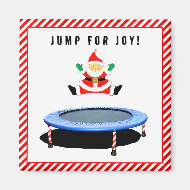 Aimant Cadeaux de trampoline de gymnastique (Devant)