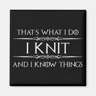Aimant Cadeaux de tricot pour Knitters - Funny I Knit