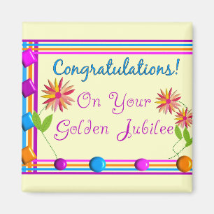 Aimant Cadeaux d'or de jubilé de nonnes