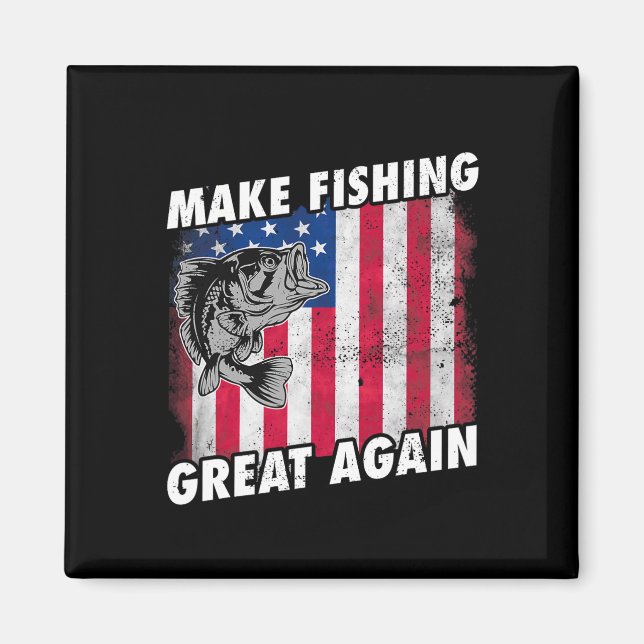 Aimant Cadeaux drôles de pêche Trump  (Devant)