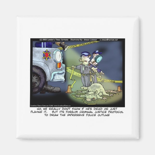 Aimant Cadeaux drôles de Possum Protocol T-shirts et obje (Devant)