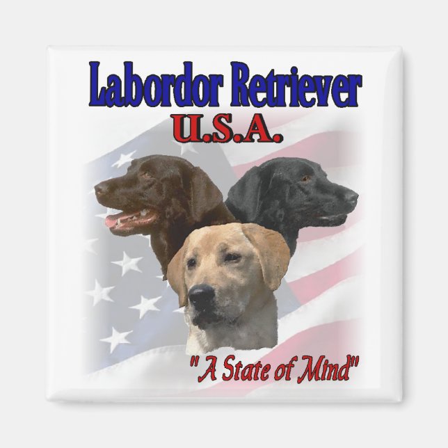Aimant Cadeaux du Labrador Retriever (Devant)
