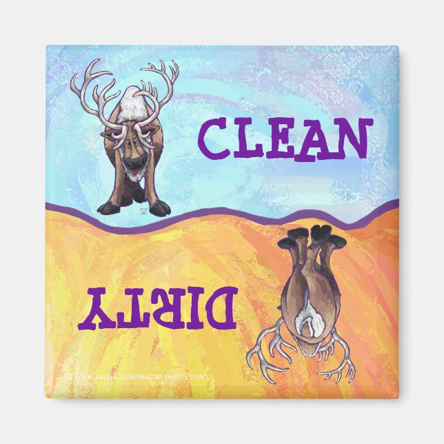 Aimant Cadeaux et accessoires de rennes (Devant)