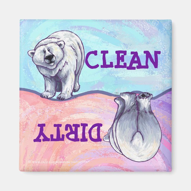 Aimant Cadeaux et accessoires d'ours polaire (Devant)