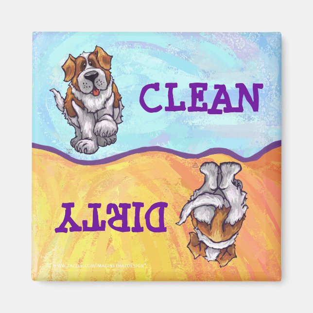 Aimant Cadeaux et accessoires St. Bernard (Devant)