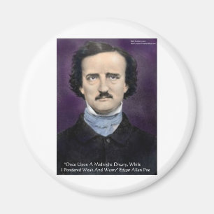 Aimant Cadeaux et Cartes de citation d'Edgar Allan Poe "L