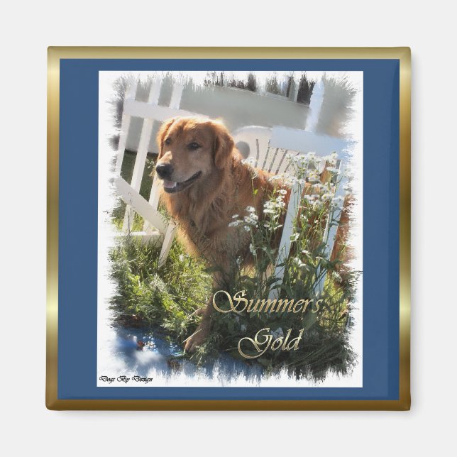 Aimant Cadeaux Golden Retriever (Devant)
