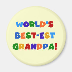 Aimant Cadeaux lumineux de couleurs de grand-papa du