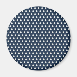 Aimant Cadeaux minuscules blancs mignons de pois de bleu