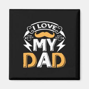 Aimant Cadeaux papa J'aime mon père