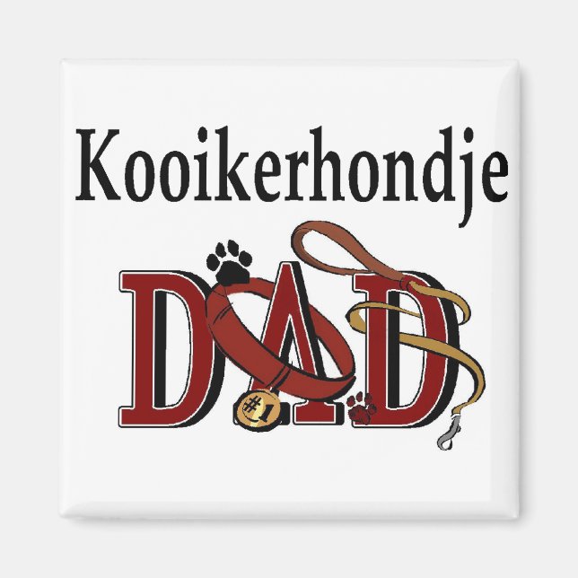 Aimant Cadeaux papa Kooikerhondje (Devant)