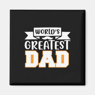 Aimant Cadeaux papa   Le plus grand papa du monde
