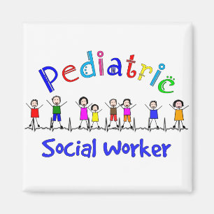 Aimant Cadeaux pédiatriques d'assistant social