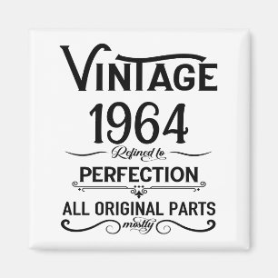 Aimant Cadeaux personnalisés soixante vintages 60e annive