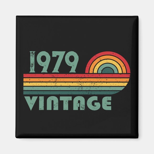 Aimant Cadeaux personnalisés vintages de 45e anniversaire (Devant)