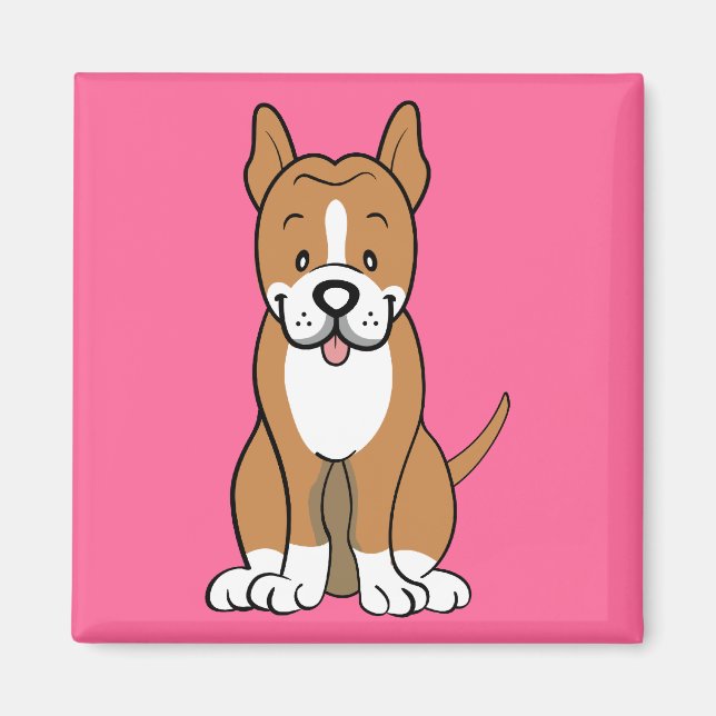 Aimant Cadeaux Pitbull et marchandises (Devant)