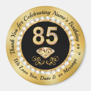 Aimant Cadeaux pour fête des 85 ans. 85e personnalisés 