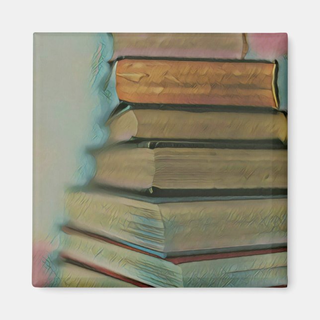 Aimant Cadeaux pour les amateurs de livres (Devant)