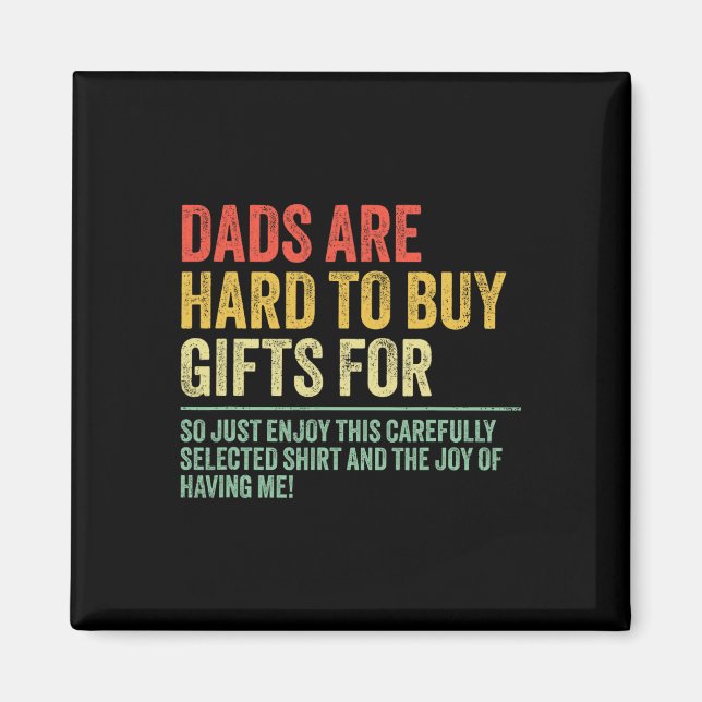 Aimant Cadeaux Pour Les Pères Qui Sont Difficiles À Achet (Devant)