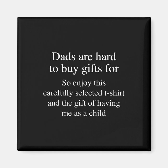 Aimant Cadeaux Pour Les Pères Qui Sont Difficiles À Achet (Devant)