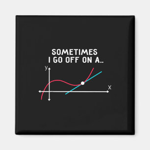 Aimant Cadeaux pour professeur de mathématiques - Parfois