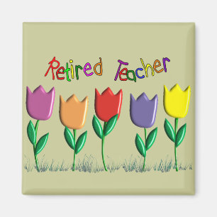 Aimant Cadeaux retirés de conception de tulipes de