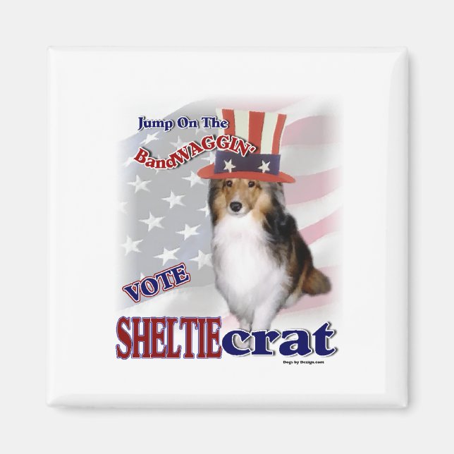 Aimant Cadeaux SHETLAND SHEEPDOG (Devant)