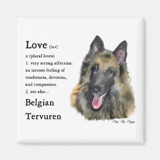 Aimant Cadeaux Tervuren belge (Devant)