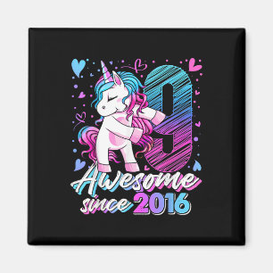 Aimant Cadeaux Unicorne 9 Ans Pour Filles 9e Anniversaire