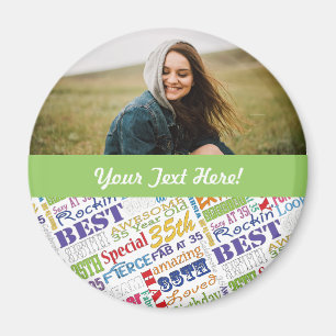 Aimant Cadeaux Uniques Et Spéciaux De Fête Du 35E Anniver