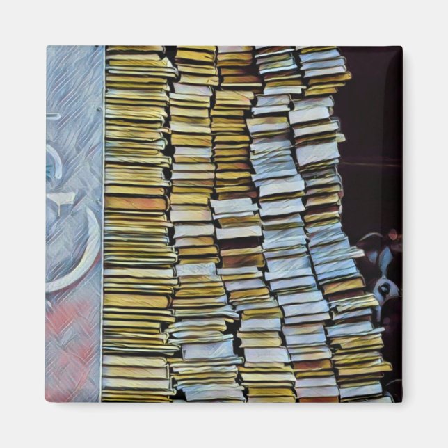 Aimant Cadeaux uniques pour les amateurs de livres (Devant)