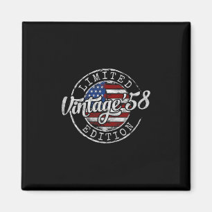 Aimant Cadeaux vintage 1958 pour les 67 ans d'hommes et d