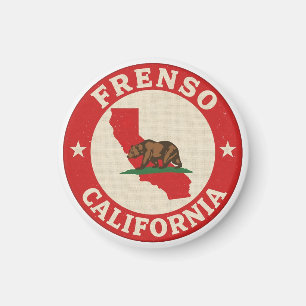 Aimant Cadeaux vintage Frenso, Californie