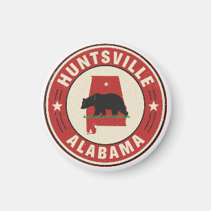 Aimant Cadeaux vintage Huntsville, Alabama