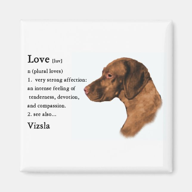 Aimant Cadeaux Vizsla Lovers (Devant)