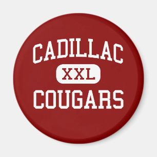 Aimant Cadillac - Cougars - Moyen - Detroit Michigan