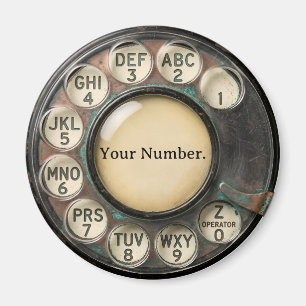 Aimant Cadran de téléphone rotatif vintage